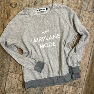 The Laundry Room Light Gray 'Airplane Mode' Sweater